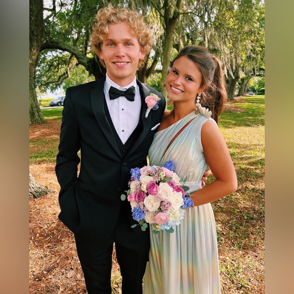 Retrofête Andrea Ombré Lamé Gown